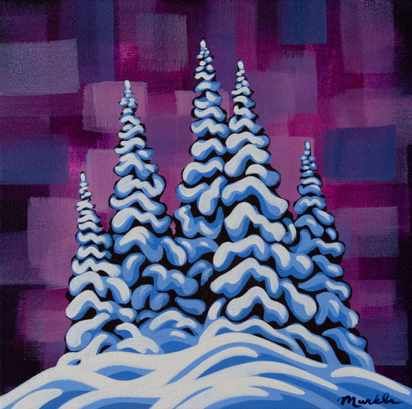 Snowghosts XXVIII, 12"X12" original painting