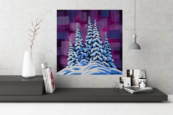 Snowghosts XXVIII, 12"X12" original painting