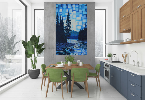 Athabaska River II, 36"X60", Original Painting