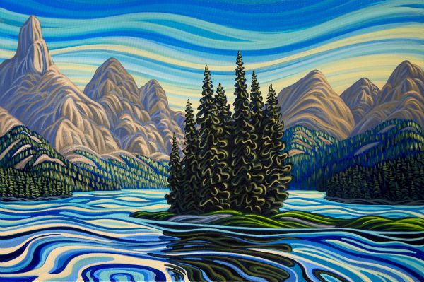 Spirit Island, Print on Canvas, Giclee