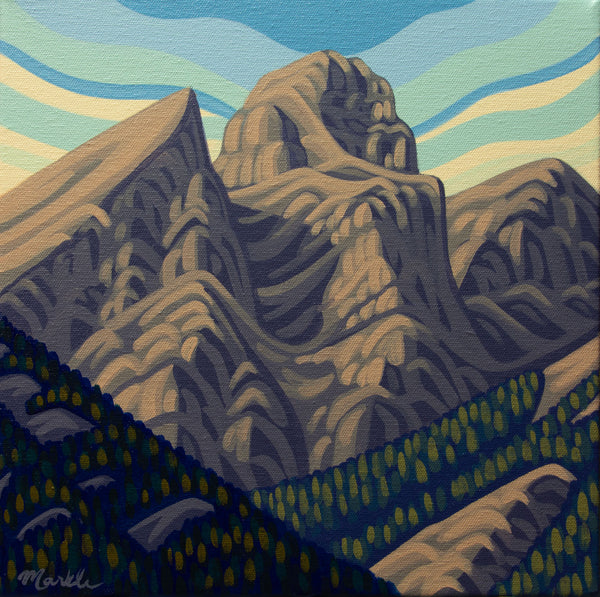 Summer Sisters, Fernie, 12X12, Original Painting