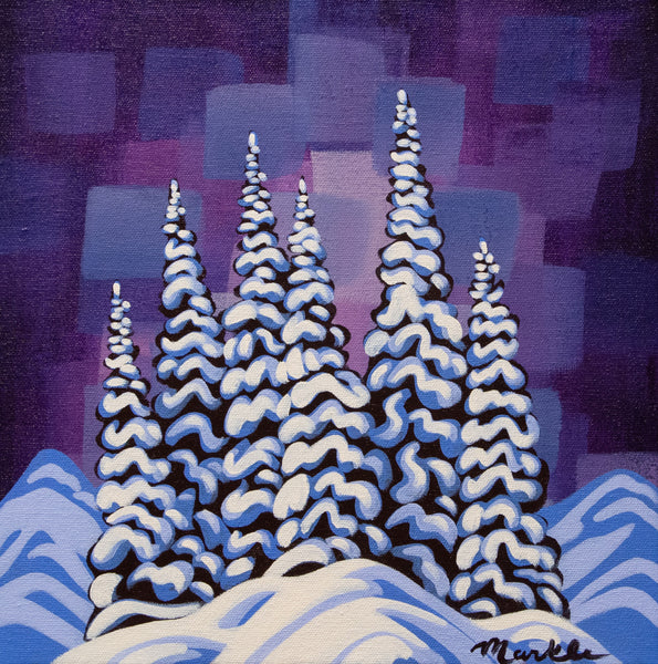 High Alpine VIIII, 12"X12" original painting