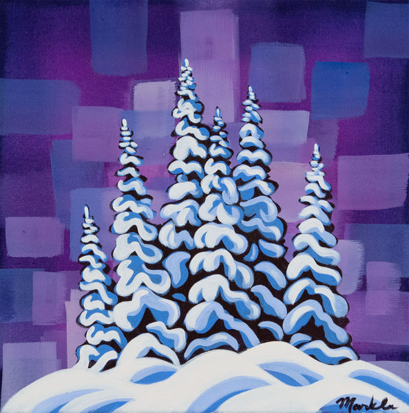 Snowghosts XXV, 12"X12" original painting