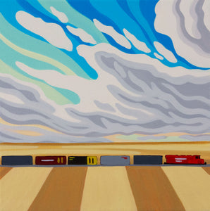 The Long Haul, 12"X12" original painting