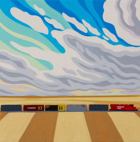 The Long Haul, 12"X12" original painting