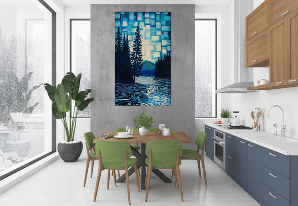 Athabasca River, Jasper,  Giclee