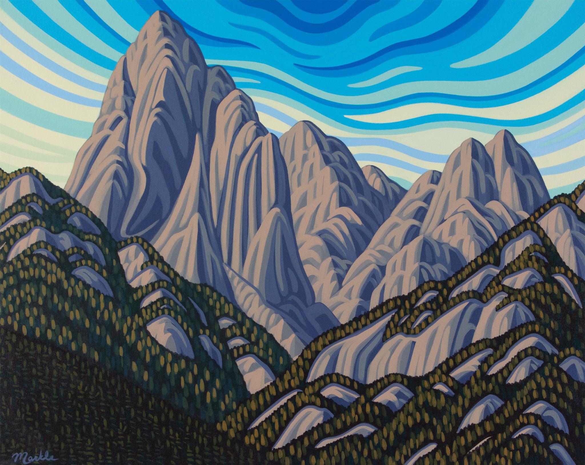 Light and Form, Banff, 24X30, Acrylic on Canvas (Copy)