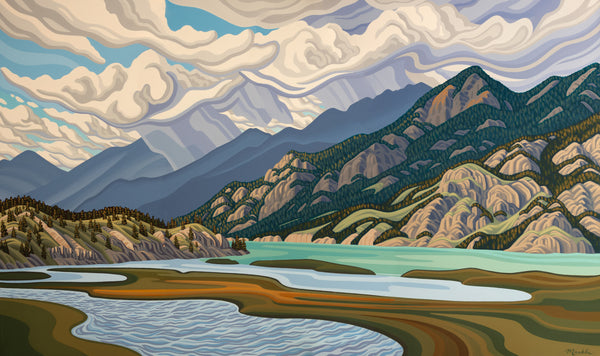 Head Water, Columbia Lake, Giclee