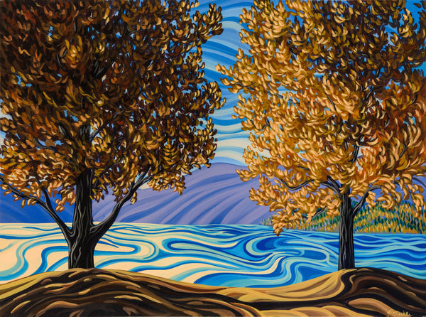 Lake Okanagan, Print on canvas