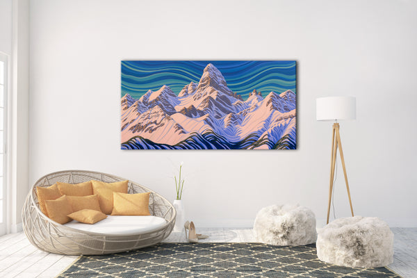 Mt Assiniboine, Limited Edition Print 36"X72"