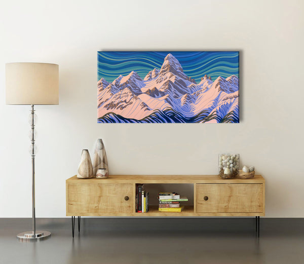 Mt Assiniboine, Limited Edition Print 36"X72"