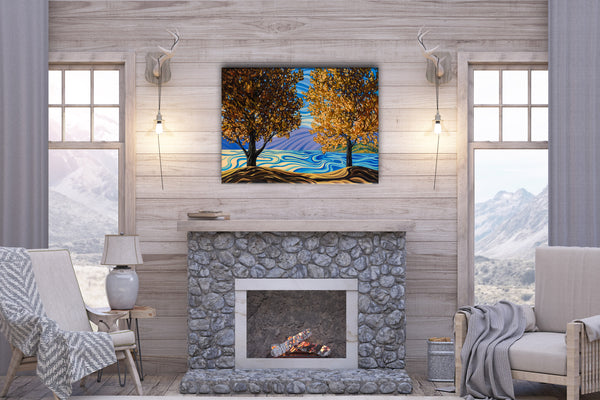 Lake Okanagan, Print on canvas