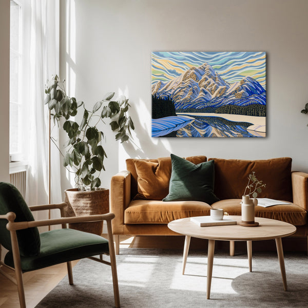 Pyramid Lake, Jasper AB, Giclee