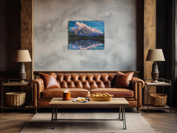 Mt Rundle, Giclee, Print on Canvas