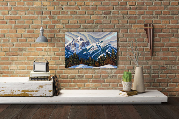 Fernie,  Stormy Sisters, 16x20, Original Painting, Canadian Artist, Ready to Hang, Gallery Canvas