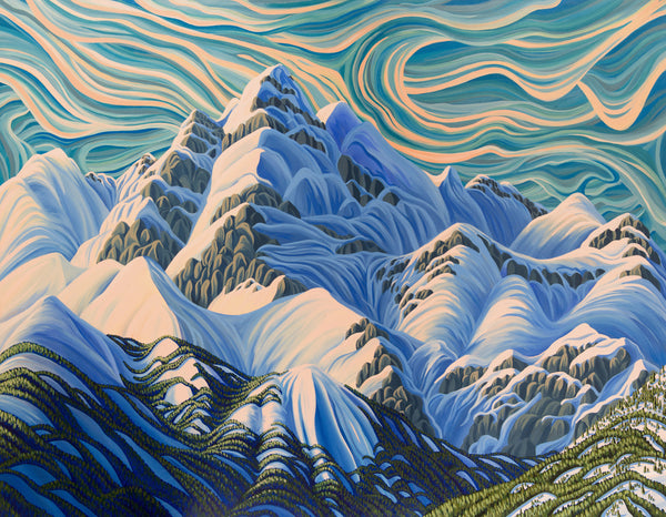 Swirling Current, Print On Canvas