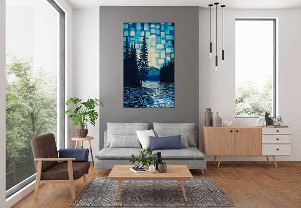 Athabasca River, Jasper,  Giclee