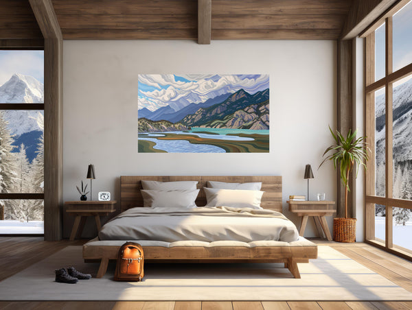 Head Water, Columbia Lake, 36X60, Original Painting