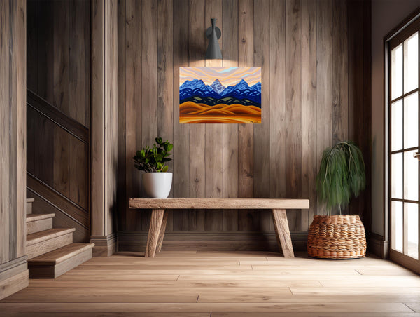 Rockies Sunset, 14x20, Original Painting