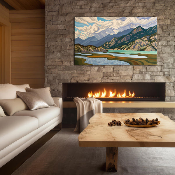 Head Water, Columbia Lake, Giclee