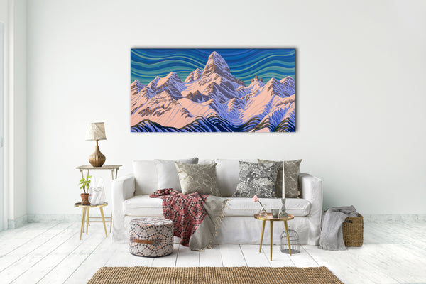 Mt Assiniboine, Limited Edition Print 36"X72"