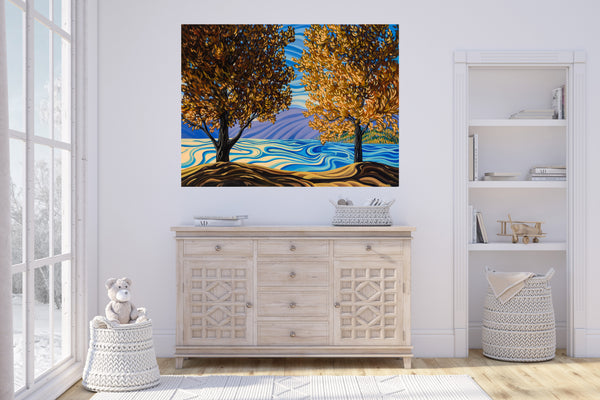 Lake Okanagan, Print on canvas