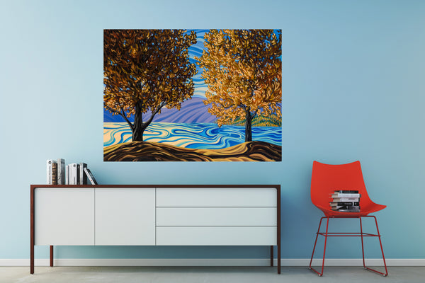 Lake Okanagan, Print on canvas