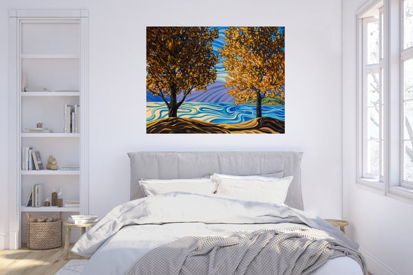 Lake Okanagan, Print on canvas