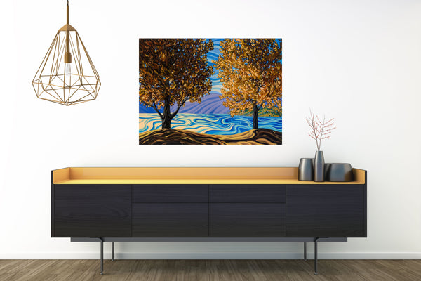 Lake Okanagan, Print on canvas