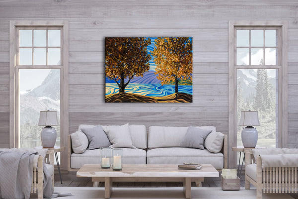 Lake Okanagan, Print on canvas