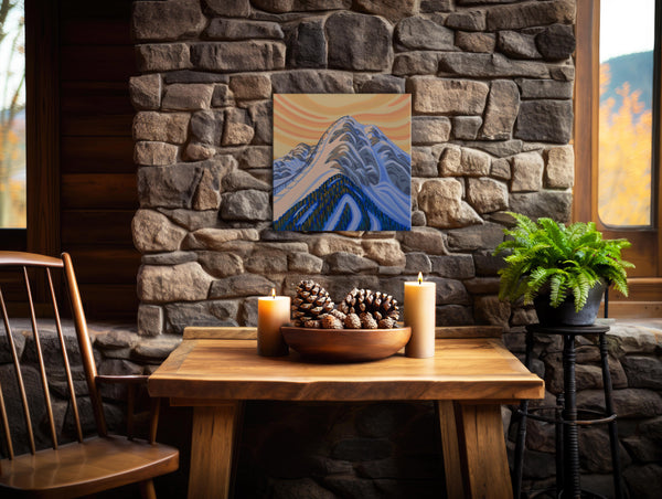 Polar Peak, 12"X12", original painting