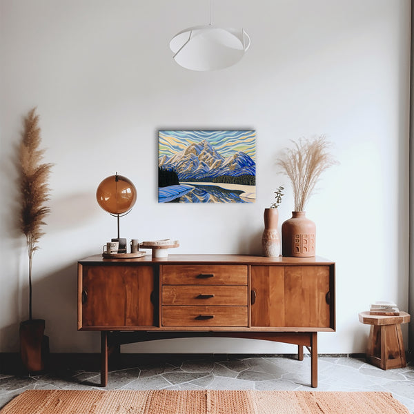 Pyramid Lake, Jasper AB, Giclee