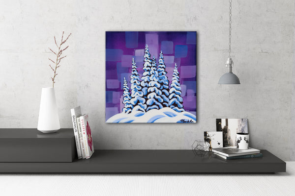 Snowghosts XXV, 12"X12" original painting