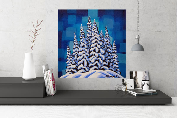 Snowghosts XXVII, 12"X12" original painting
