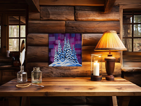 Snowghosts XXVIII, 12"X12" original painting