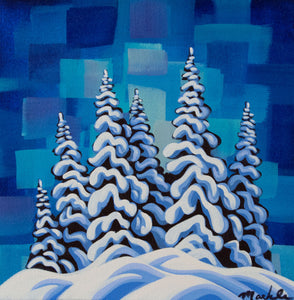 Snowghosts XXIII, 12"X12" original painting