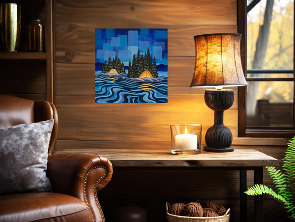 Waterfront IV, 12x12, Original Painting