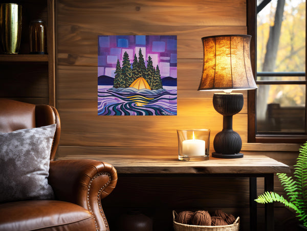 Waterfront III, 12x12, Original Painting