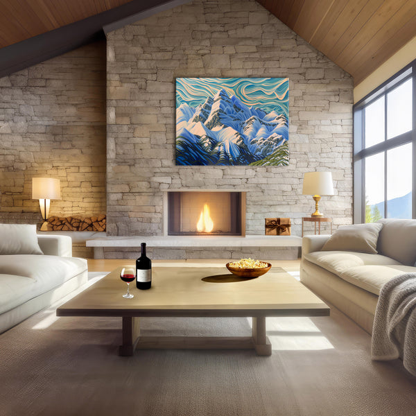 Swirling Current, Print On Canvas