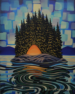 Waterfront, 24x30, Original Painting