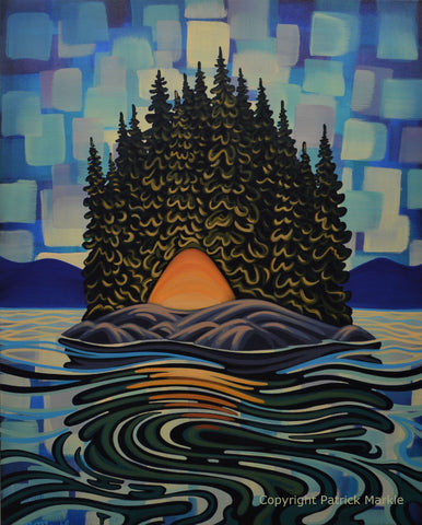 Waterfront, 24x30, Original Painting