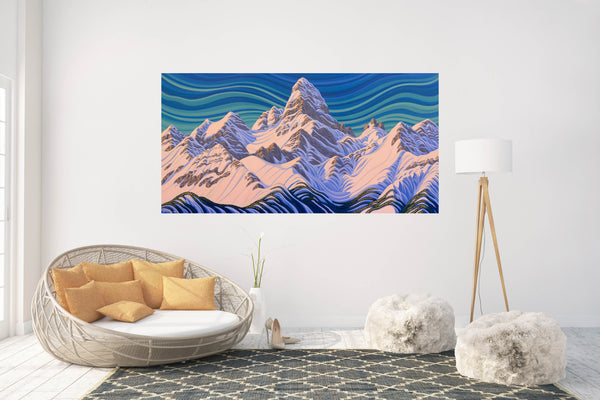 Mt Assiniboine, Limited Edition Print 36"X72"