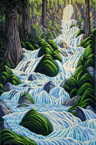 Thirsty Cedar, Giclee, Print on Canvas