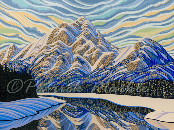 Pyramid Lake, 30"X40", Giclee, Canadian Artist, Ready to Hang, Gallery Canvas