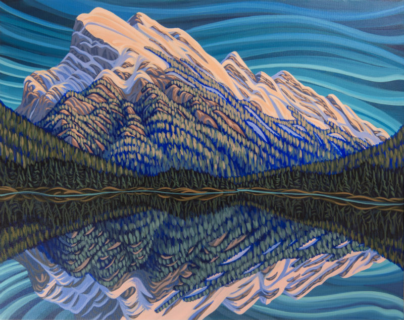 Mt Rundle, Giclee, Print on Canvas